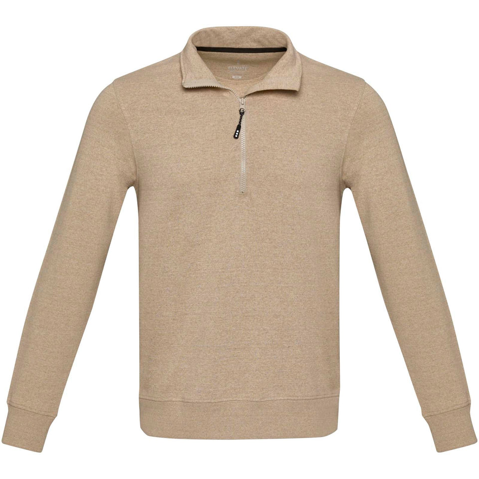 Maglione con cerniera a un quarto in tessuto riciclato unisex Aware™ Tin personalizzato con logo - Pubblienne