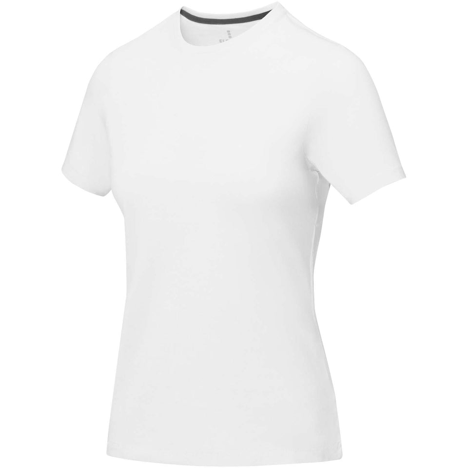T-shirt Nanaimo a manica corta da donna personalizzato con logo - Pubblienne