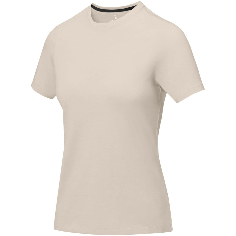 T-shirt Nanaimo a manica corta da donna personalizzato con logo - Pubblienne
