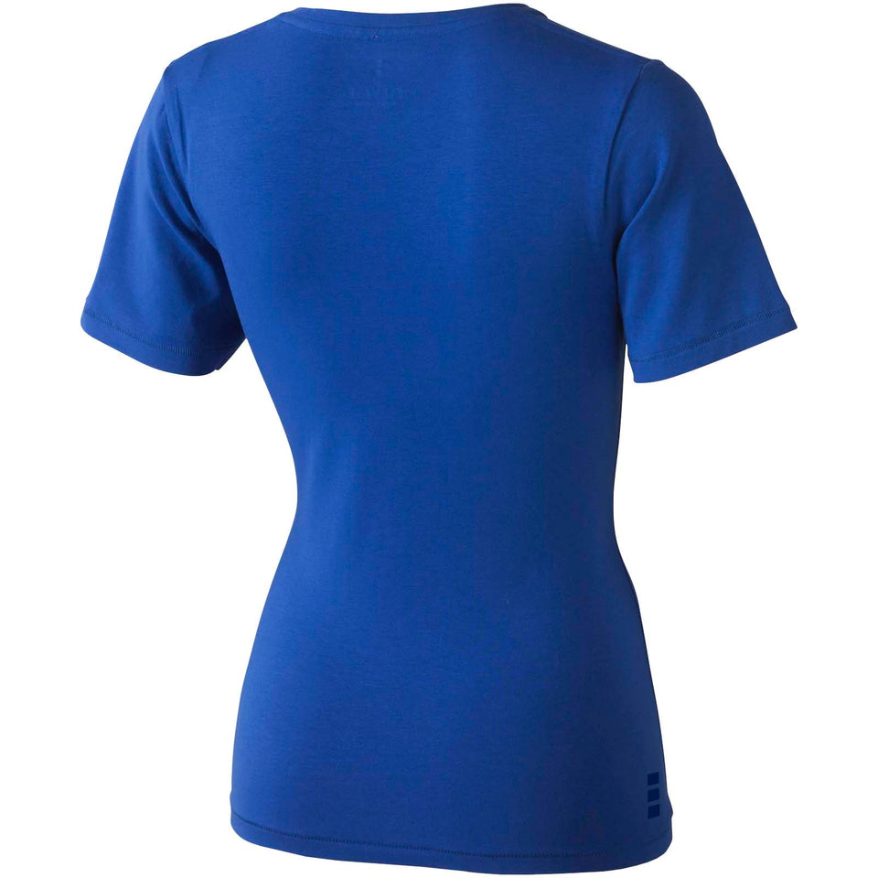 T-shirt Kawartha in tessuto organico a manica corta da donna personalizzato con logo - Pubblienne