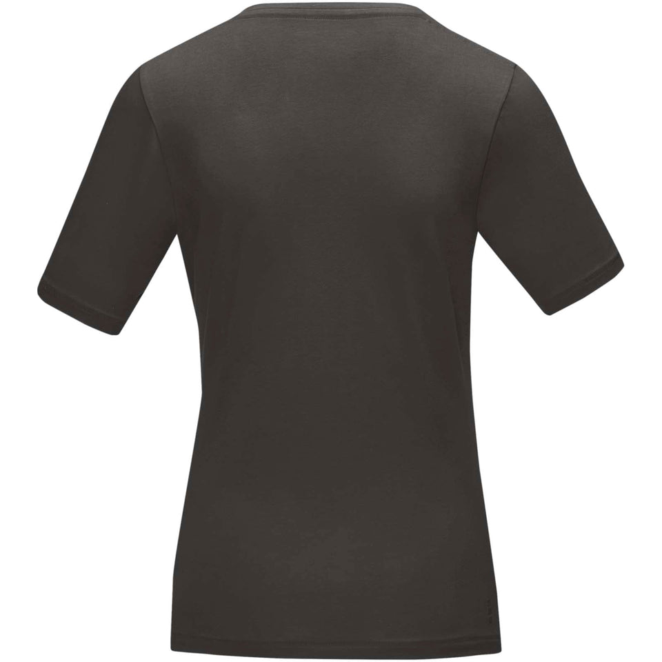T-shirt Kawartha in tessuto organico a manica corta da donna personalizzato con logo - Pubblienne