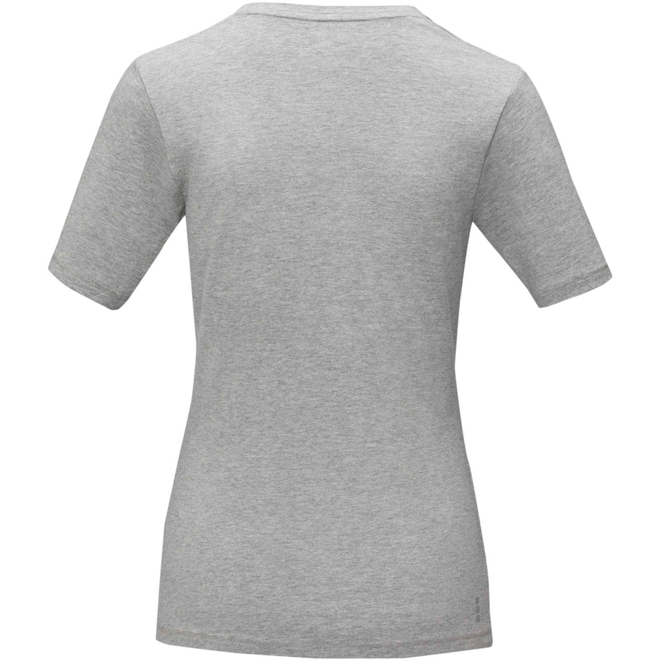 T-shirt Kawartha in tessuto organico a manica corta da donna personalizzato con logo - Pubblienne