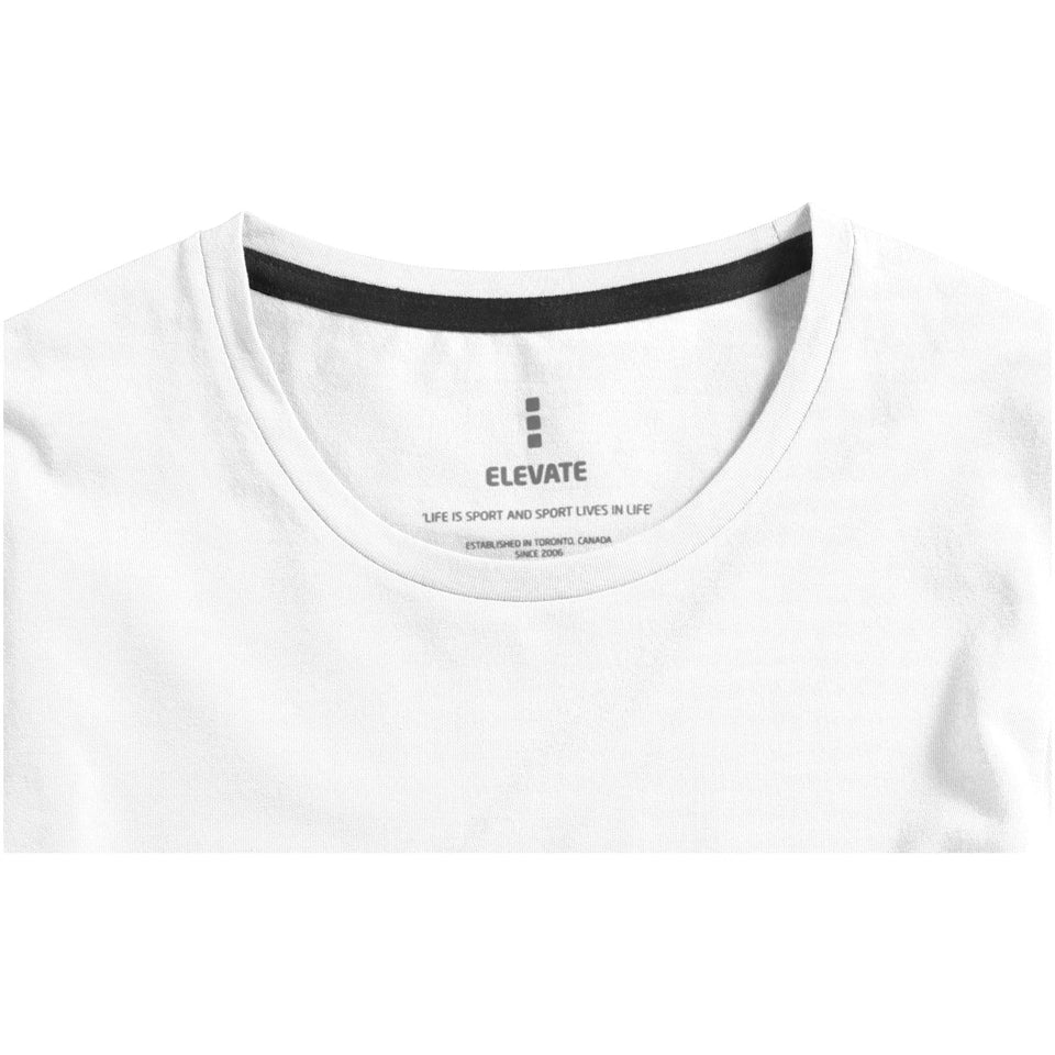 T-shirt Ponoka in tessuto organico a manica lunga da uomo personalizzato con logo - Pubblienne