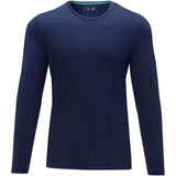 T-shirt Ponoka in tessuto organico a manica lunga da uomo personalizzato con logo - Pubblienne