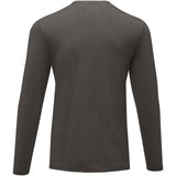 T-shirt Ponoka in tessuto organico a manica lunga da uomo personalizzato con logo - Pubblienne