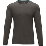 T-shirt Ponoka in tessuto organico a manica lunga da uomo personalizzato con logo - Pubblienne