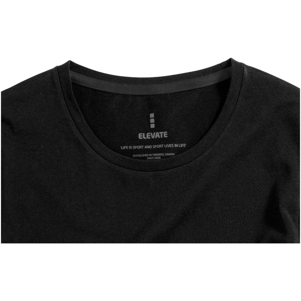 T-shirt Ponoka in tessuto organico a manica lunga da uomo personalizzato con logo - Pubblienne