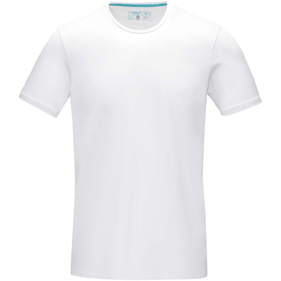 T-shirt Balfour in tessuto organico a manica corta da uomo personalizzato con logo - Pubblienne