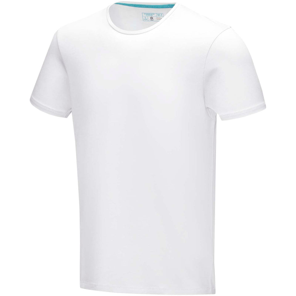 T-shirt Balfour in tessuto organico a manica corta da uomo personalizzato con logo - Pubblienne