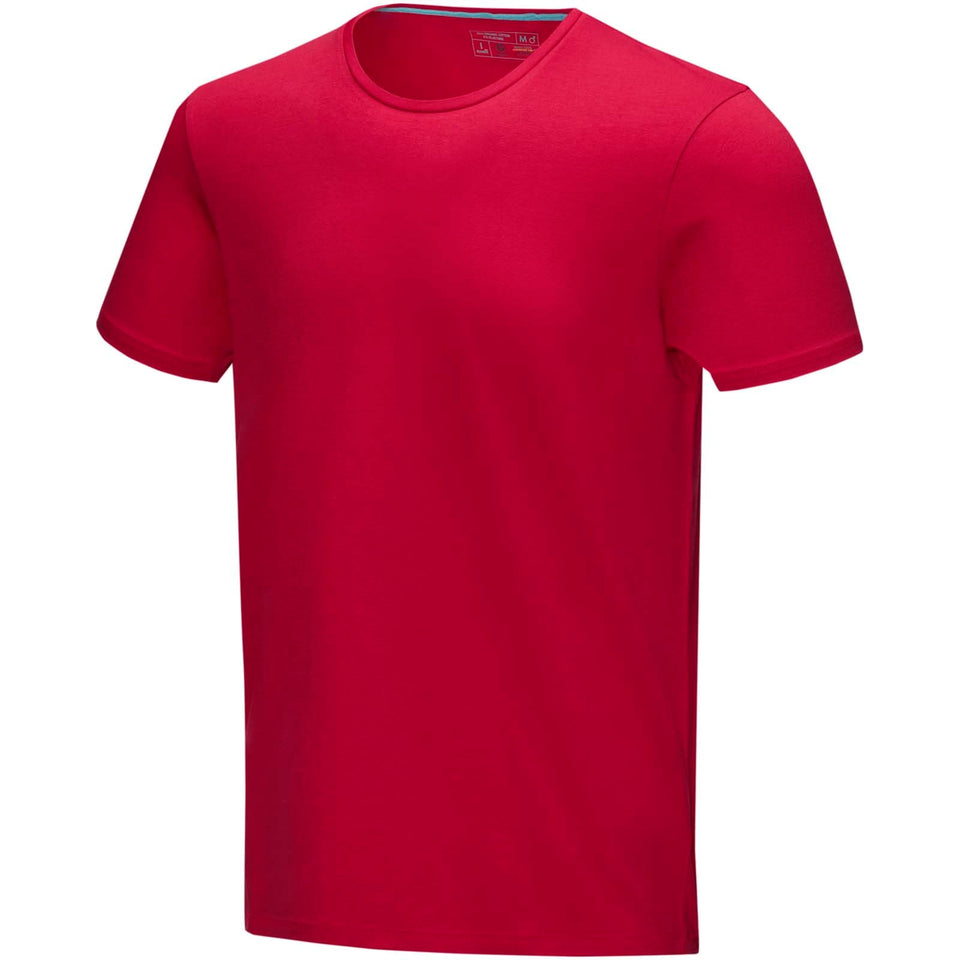 T-shirt Balfour in tessuto organico a manica corta da uomo personalizzato con logo - Pubblienne