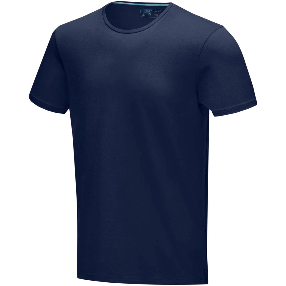 T-shirt Balfour in tessuto organico a manica corta da uomo personalizzato con logo - Pubblienne