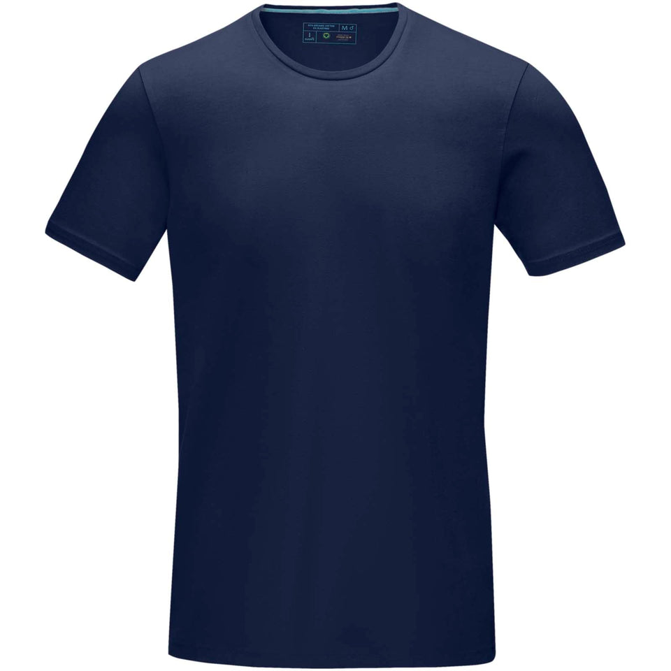 T-shirt Balfour in tessuto organico a manica corta da uomo personalizzato con logo - Pubblienne