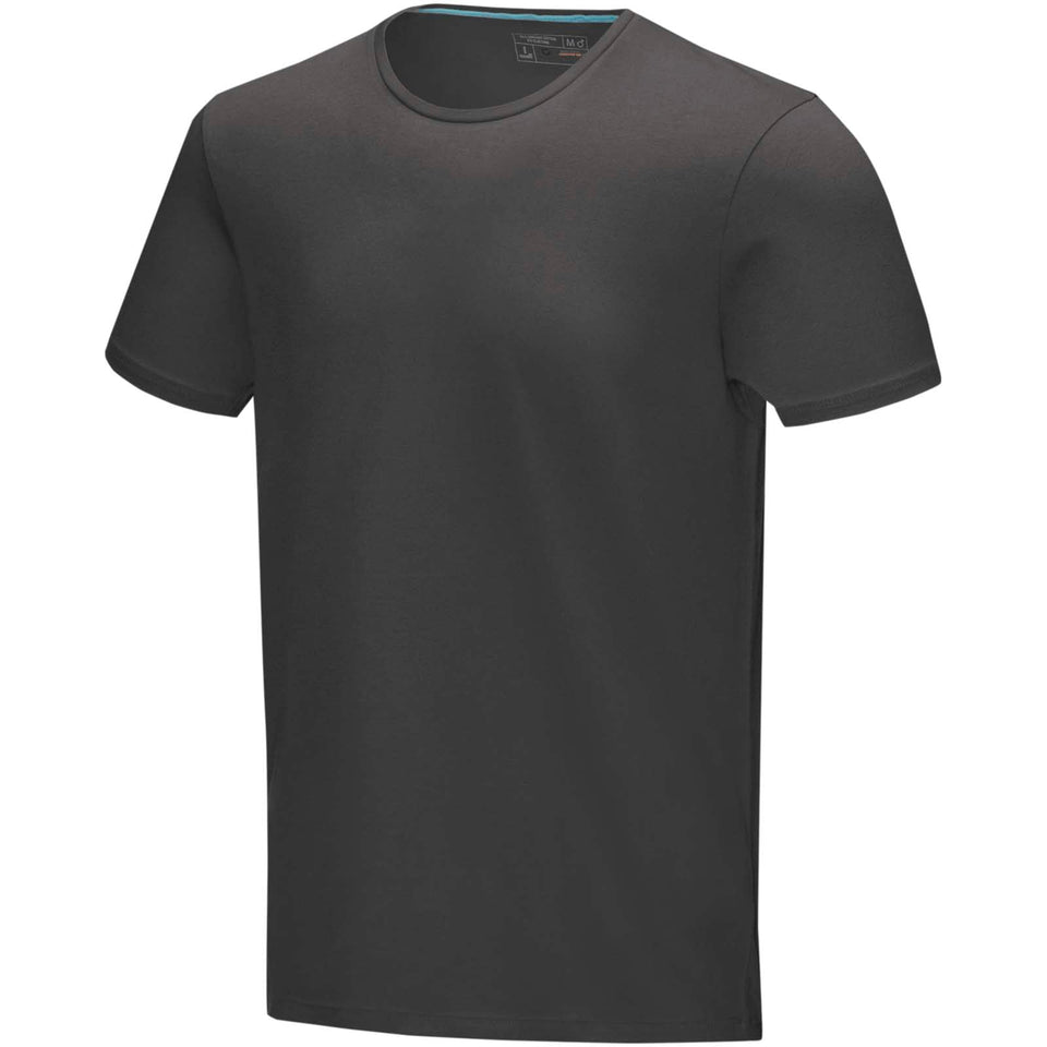 T-shirt Balfour in tessuto organico a manica corta da uomo personalizzato con logo - Pubblienne