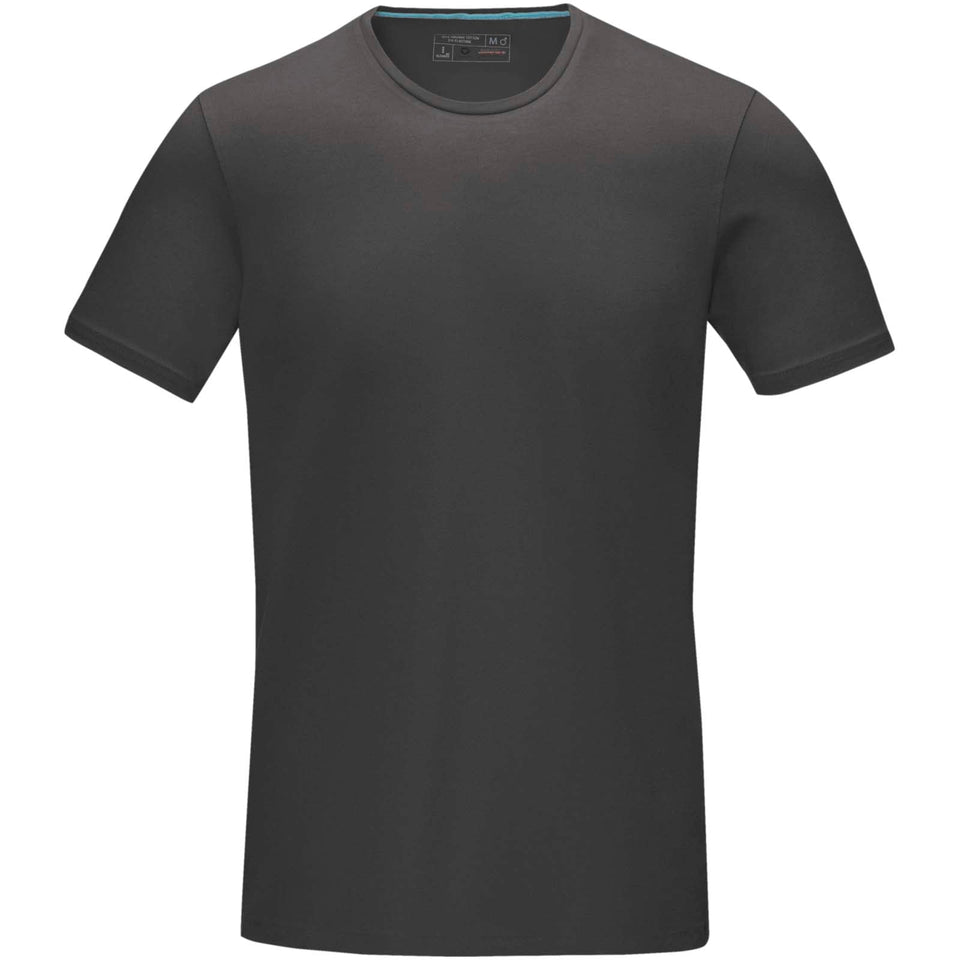 T-shirt Balfour in tessuto organico a manica corta da uomo personalizzato con logo - Pubblienne