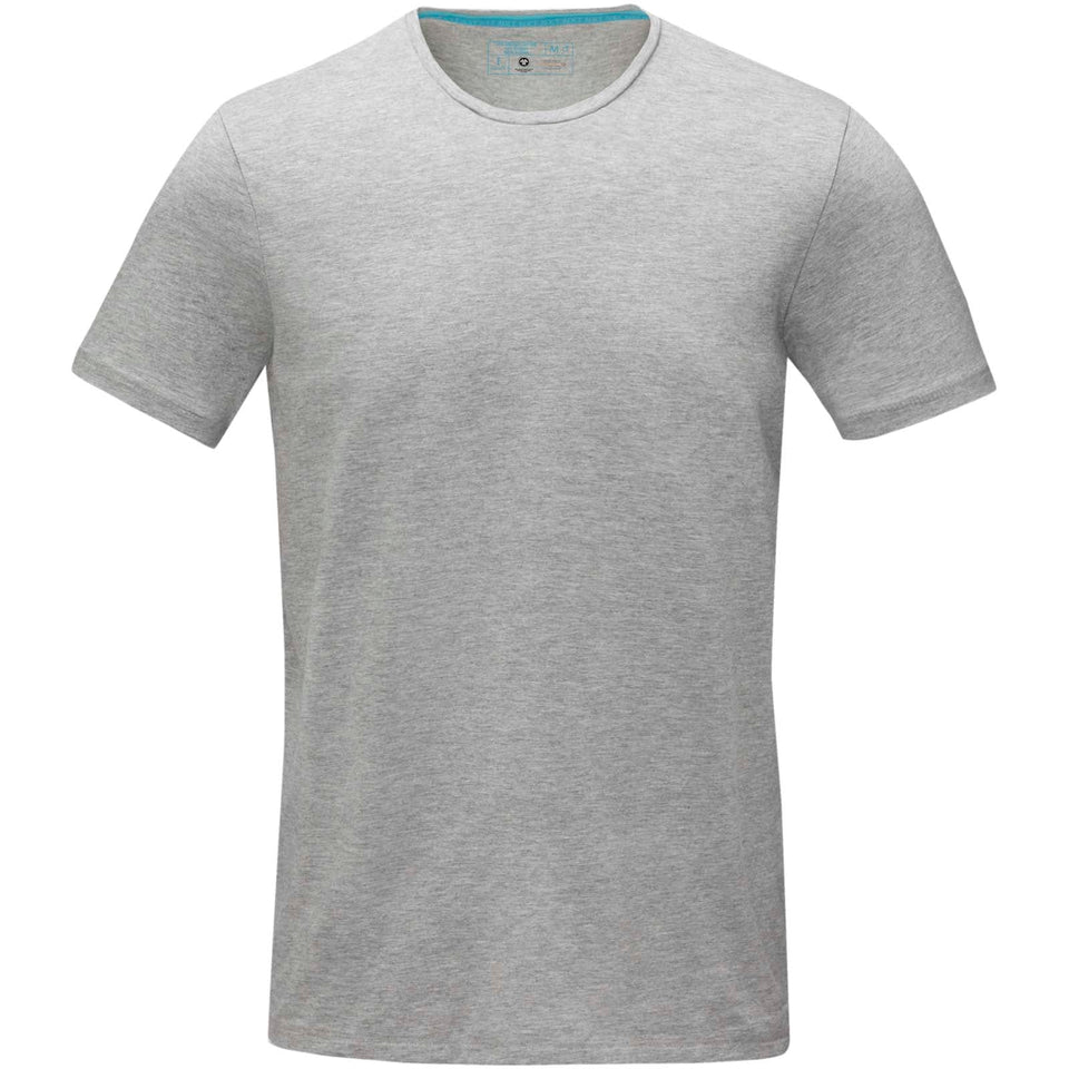 T-shirt Balfour in tessuto organico a manica corta da uomo personalizzato con logo - Pubblienne