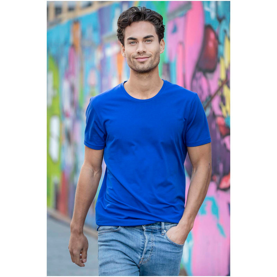 T-shirt Balfour in tessuto organico a manica corta da uomo personalizzato con logo - Pubblienne