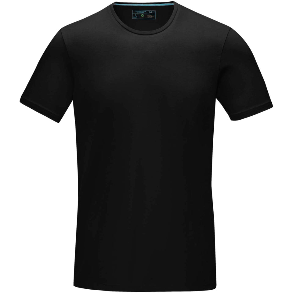 T-shirt Balfour in tessuto organico a manica corta da uomo personalizzato con logo - Pubblienne