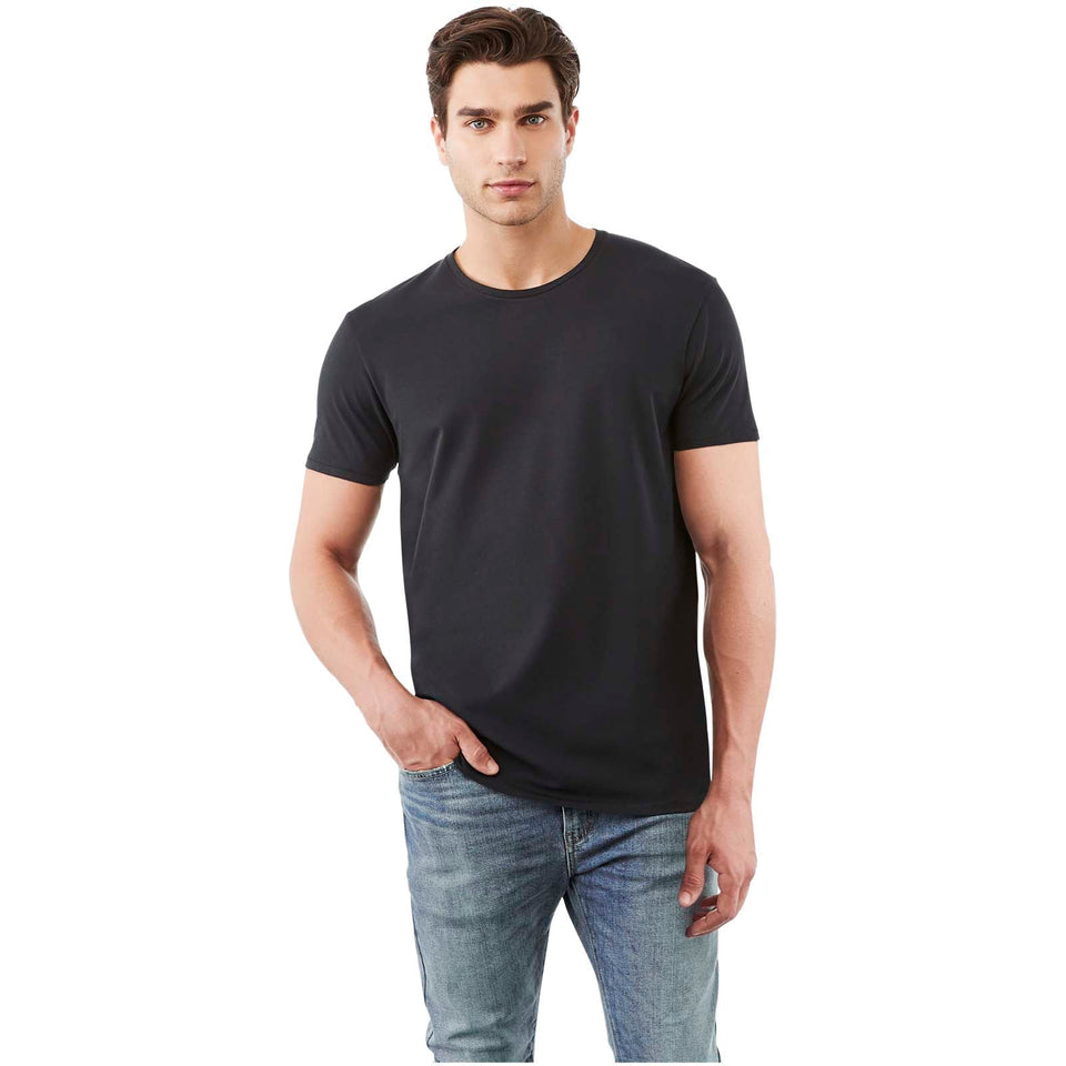 T-shirt Balfour in tessuto organico a manica corta da uomo personalizzato con logo - Pubblienne