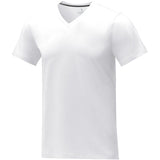 T-shirt Somoto da uomo a manica corta con collo a V personalizzato con logo - Pubblienne