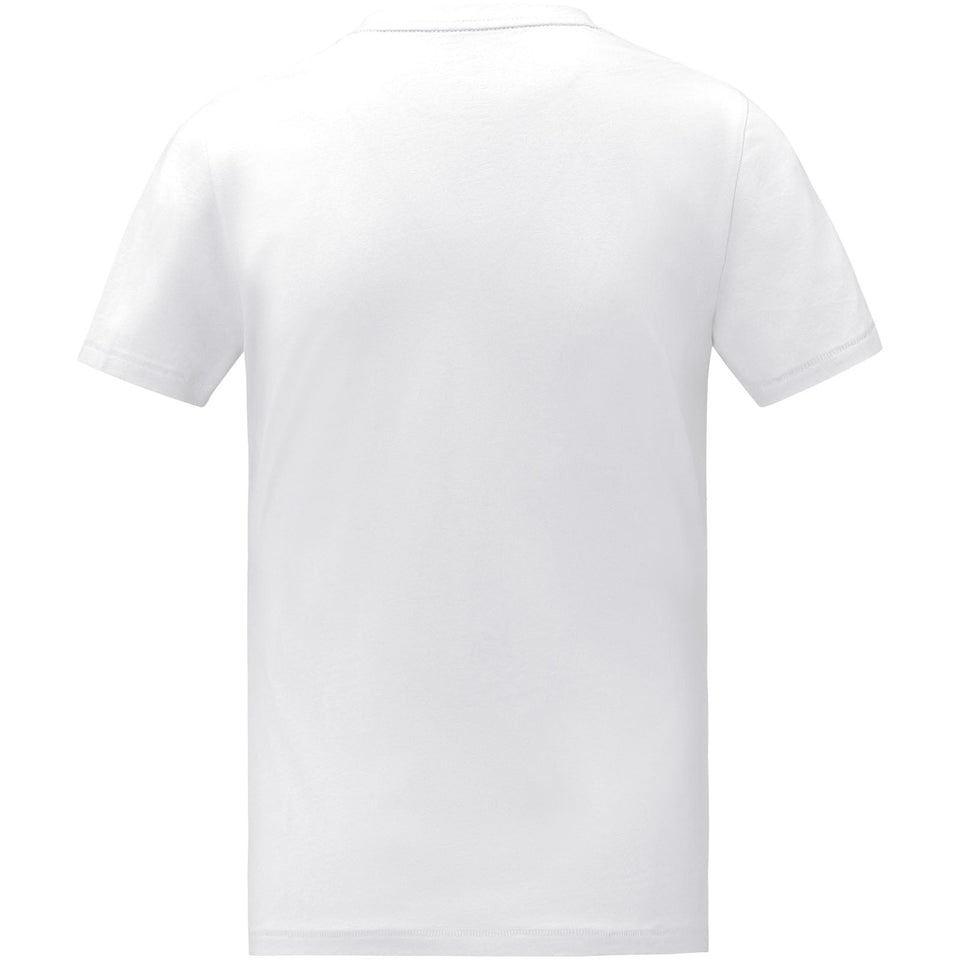 T-shirt Somoto da uomo a manica corta con collo a V personalizzato con logo - Pubblienne