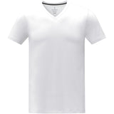 T-shirt Somoto da uomo a manica corta con collo a V personalizzato con logo - Pubblienne