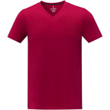 T-shirt Somoto da uomo a manica corta con collo a V personalizzato con logo - Pubblienne