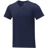 T-shirt Somoto da uomo a manica corta con collo a V personalizzato con logo - Pubblienne