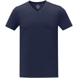T-shirt Somoto da uomo a manica corta con collo a V personalizzato con logo - Pubblienne