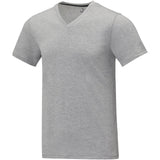 T-shirt Somoto da uomo a manica corta con collo a V personalizzato con logo - Pubblienne