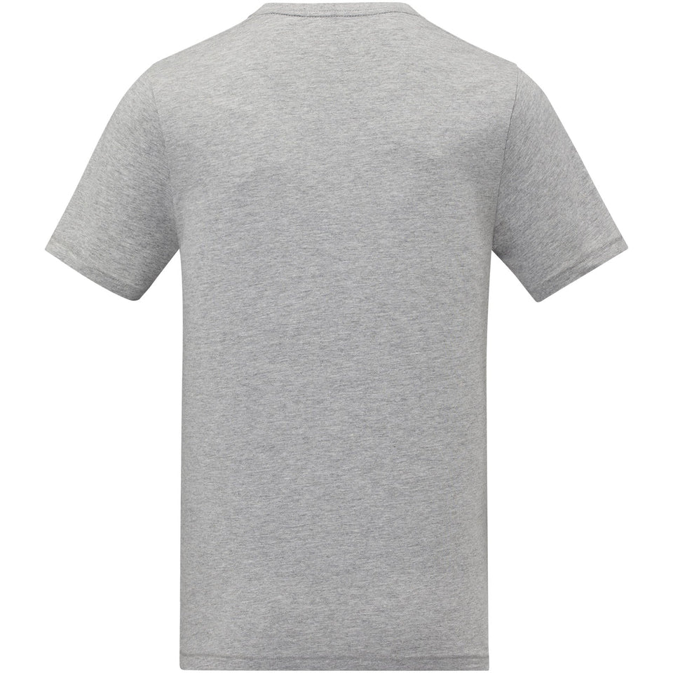 T-shirt Somoto da uomo a manica corta con collo a V personalizzato con logo - Pubblienne