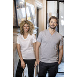 T-shirt Somoto da donna a manica corta con collo a V personalizzato con logo - Pubblienne