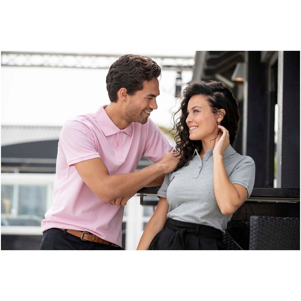 Polo Calgary a manica corta da uomo personalizzato con logo - Pubblienne