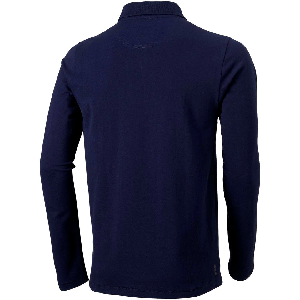 Polo Oakville a manica lunga da uomo personalizzato con logo - Pubblienne