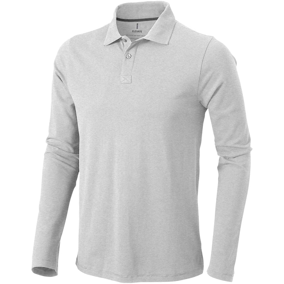 Polo Oakville a manica lunga da uomo personalizzato con logo - Pubblienne