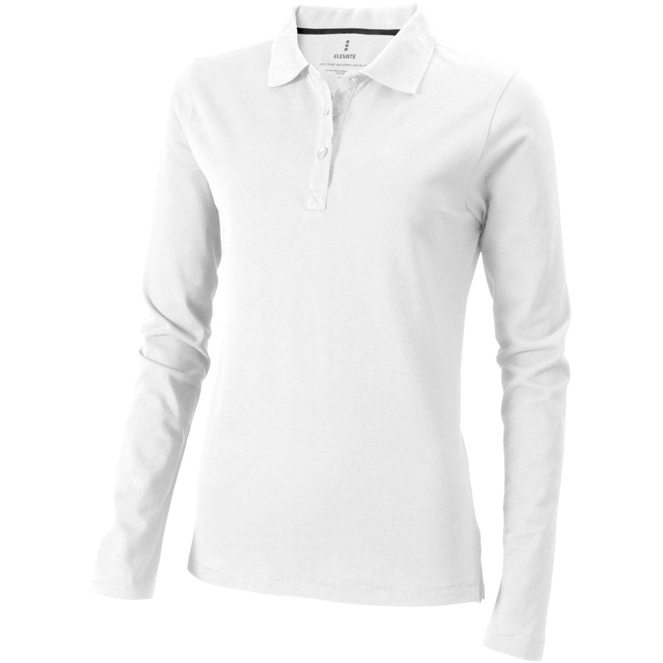 Polo Oakville a manica lunga da donna personalizzato con logo - Pubblienne