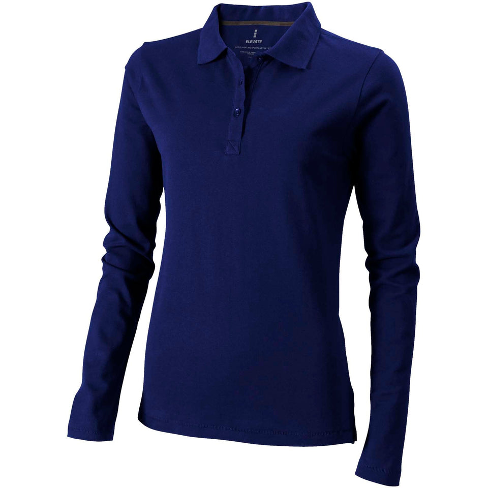 Polo Oakville a manica lunga da donna personalizzato con logo - Pubblienne