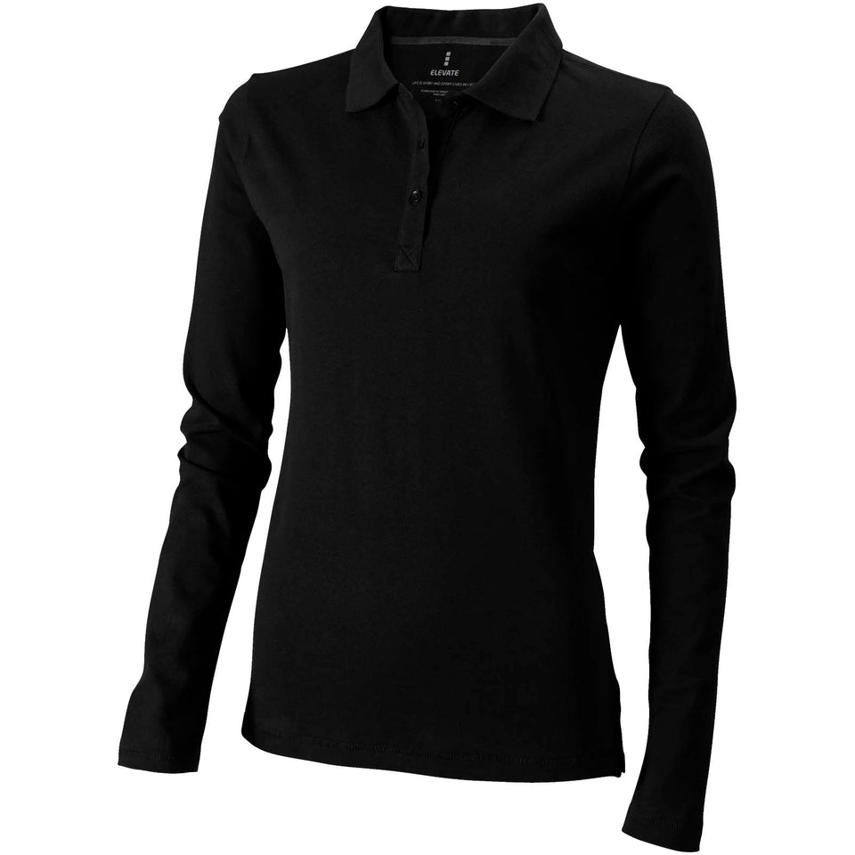 Polo Oakville a manica lunga da donna personalizzato con logo - Pubblienne