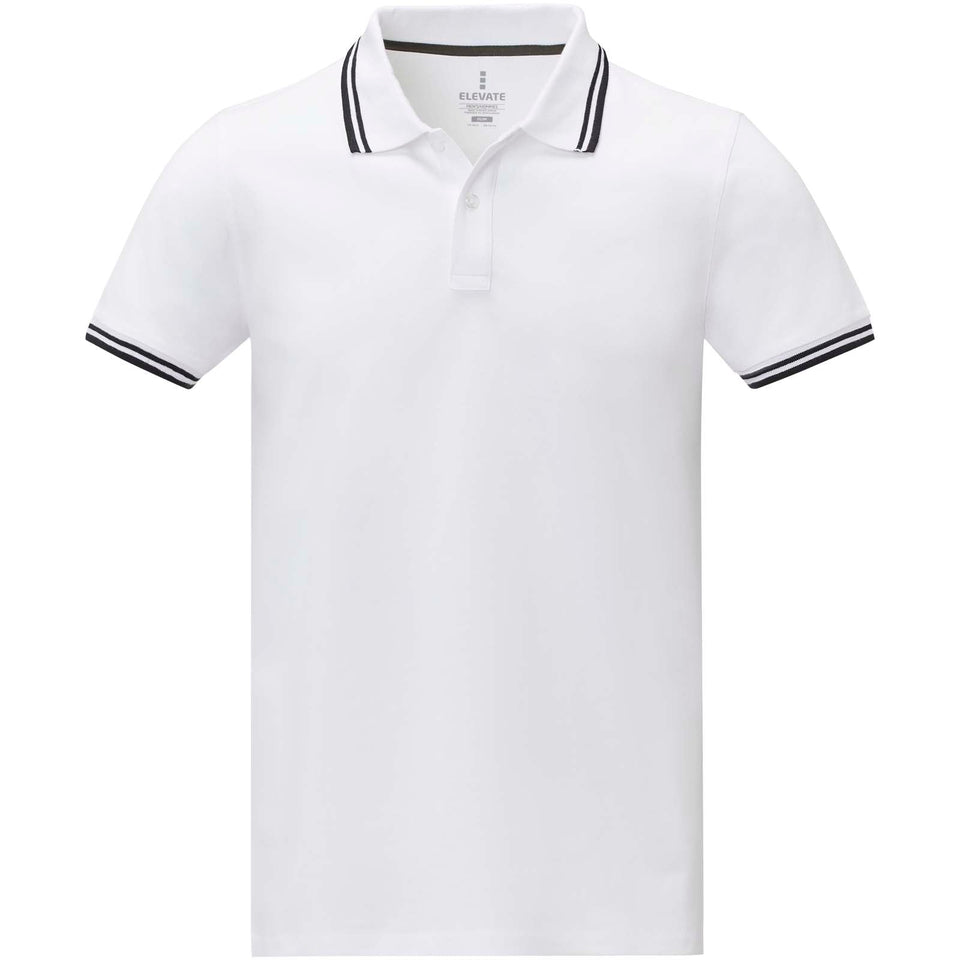Polo tipping Amarago da uomo a manica corta personalizzato con logo - Pubblienne