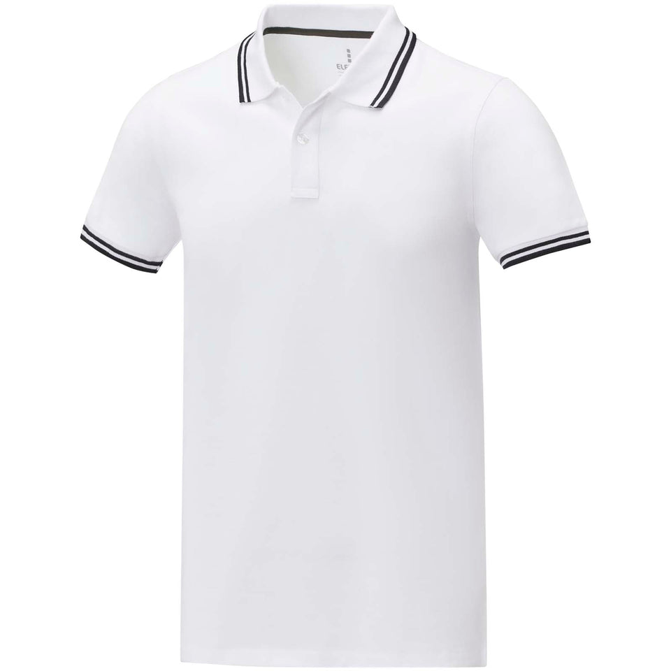 Polo tipping Amarago da uomo a manica corta personalizzato con logo - Pubblienne