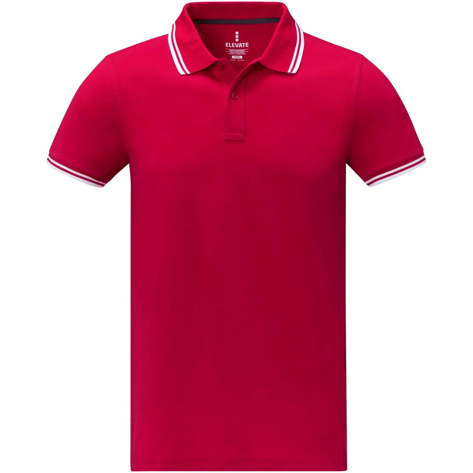 Polo tipping Amarago da uomo a manica corta personalizzato con logo - Pubblienne