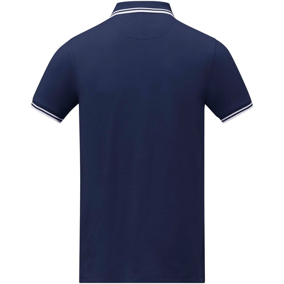 Polo tipping Amarago da uomo a manica corta personalizzato con logo - Pubblienne