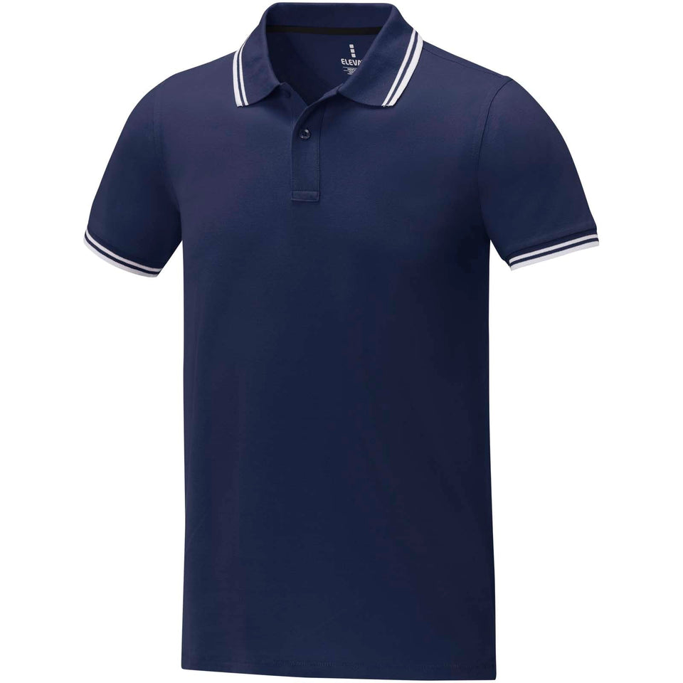 Polo tipping Amarago da uomo a manica corta personalizzato con logo - Pubblienne