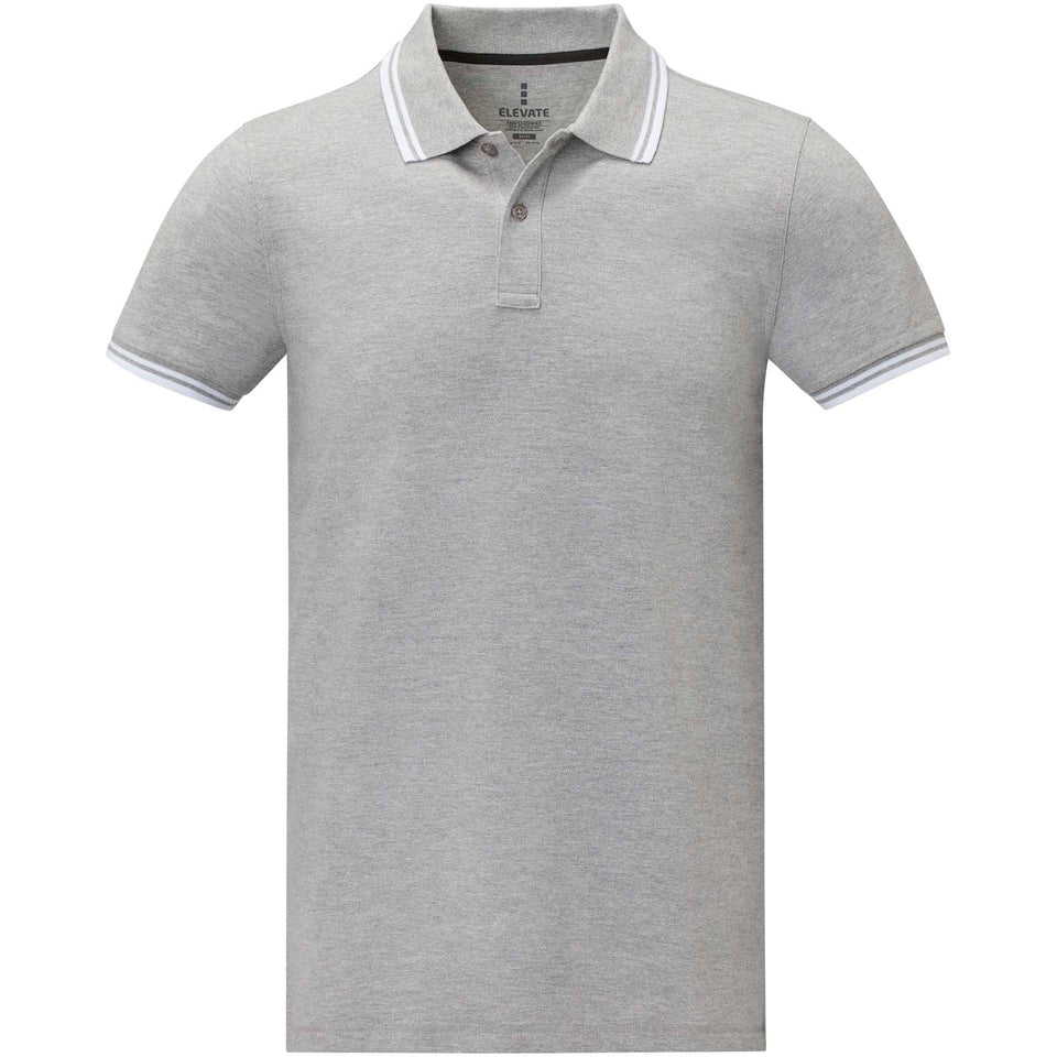 Polo tipping Amarago da uomo a manica corta personalizzato con logo - Pubblienne