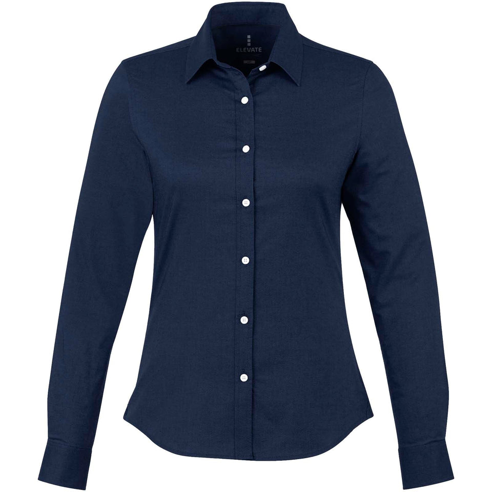 Camicia oxford Vaillant a manica lunga da donna personalizzato con logo - Pubblienne