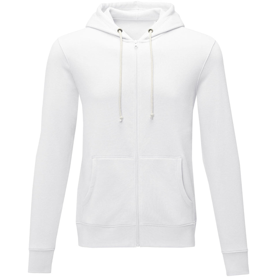 Felpa Theron con cappuccio full zip da uomo personalizzato con logo - Pubblienne