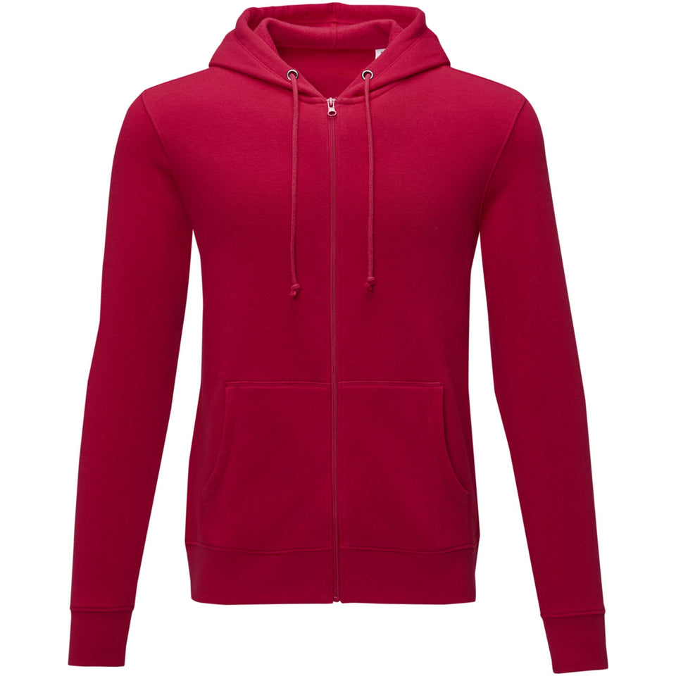 Felpa Theron con cappuccio full zip da uomo personalizzato con logo - Pubblienne