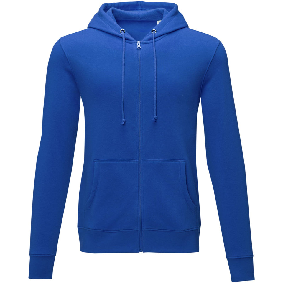Felpa Theron con cappuccio full zip da uomo personalizzato con logo - Pubblienne