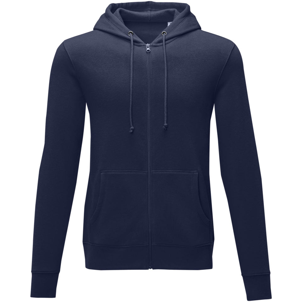 Felpa Theron con cappuccio full zip da uomo personalizzato con logo - Pubblienne