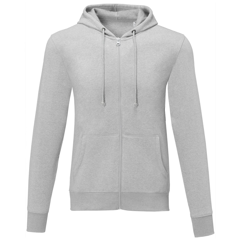 Felpa Theron con cappuccio full zip da uomo personalizzato con logo - Pubblienne