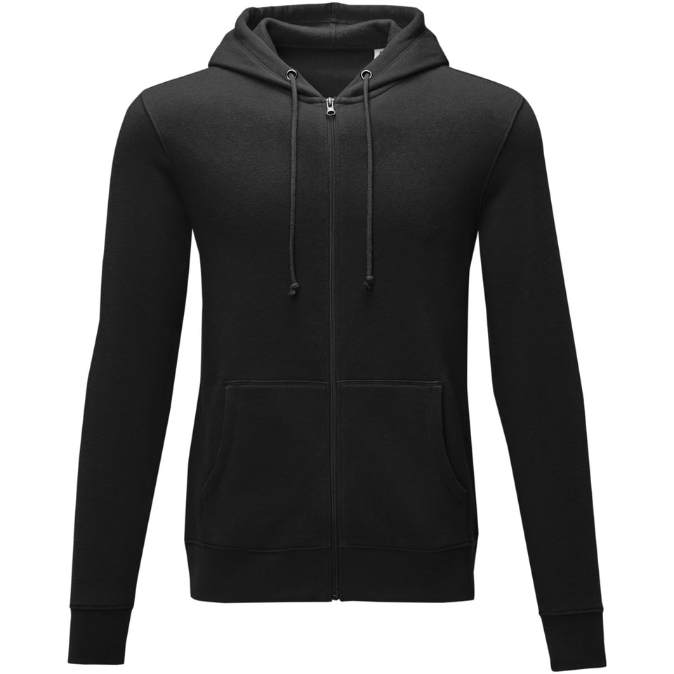 Felpa Theron con cappuccio full zip da uomo personalizzato con logo - Pubblienne